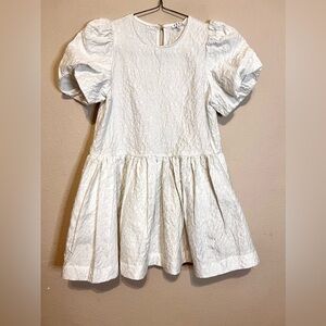 TCEC Cream Puff Sleeve Mini Dress